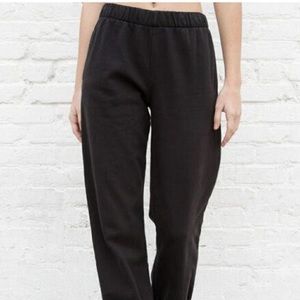 Brandy Melville black rosa sweatpants